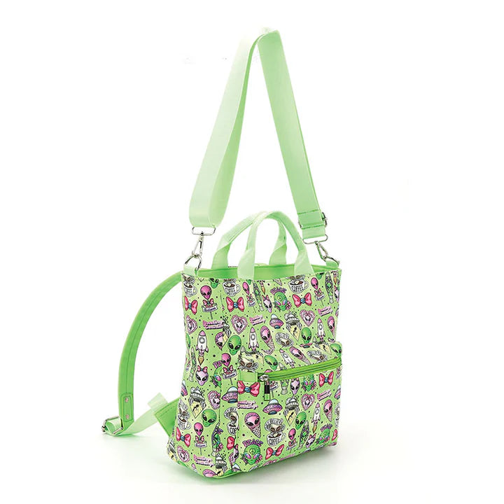 Alien Collage Convertible Backpack
