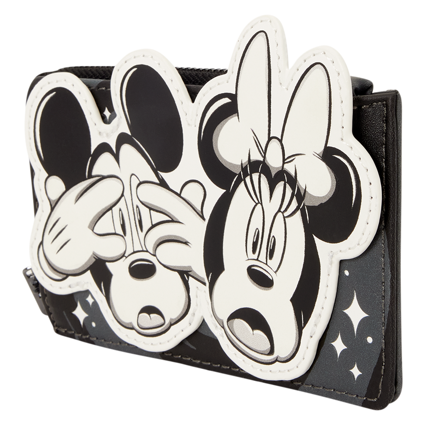 Loungefly Mickey & Minnie Mouse Ghost Zip Around Card Holder