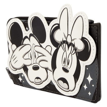 Loungefly Mickey & Minnie Mouse Ghost Zip Around Card Holder