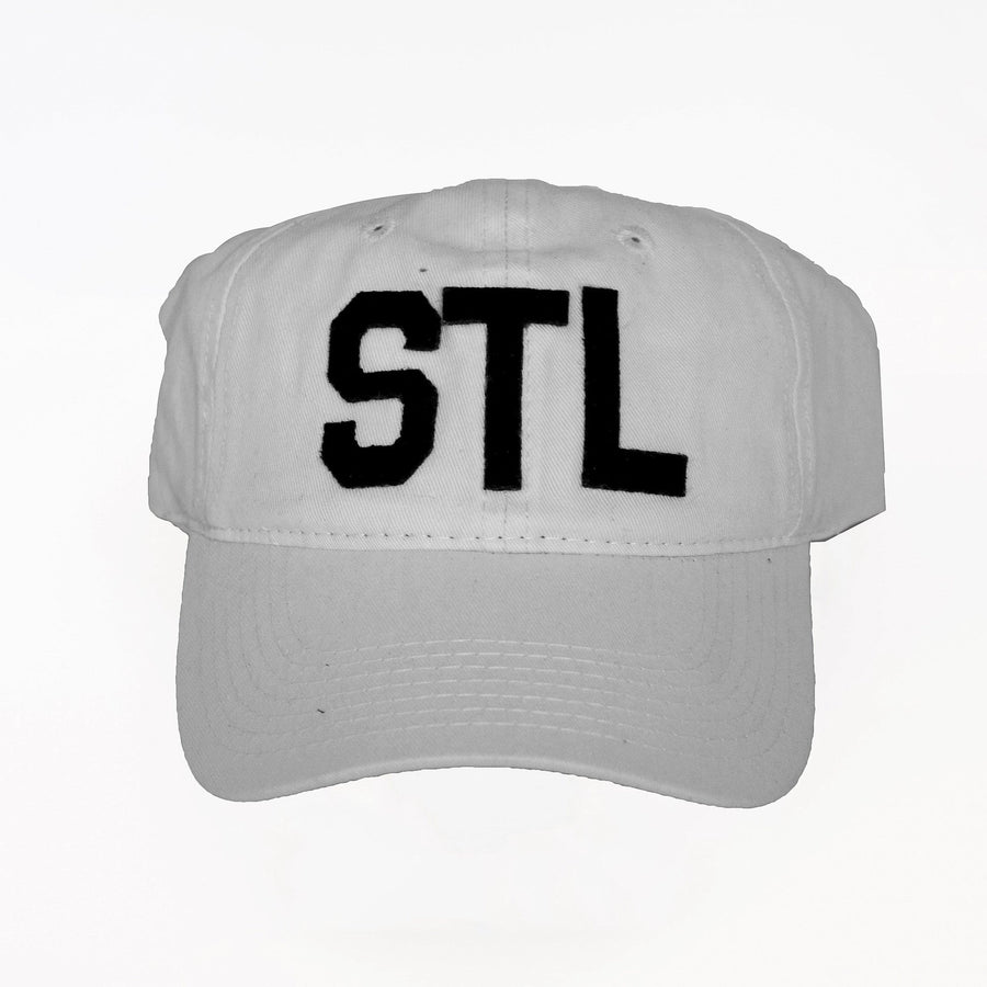 St. Louis "STL" Collegiate Dad Hat – White