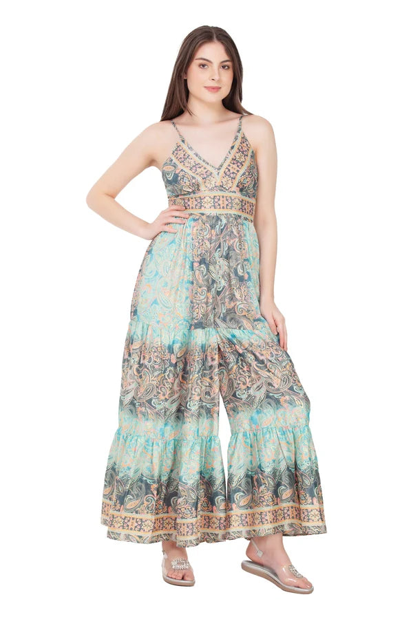 Sari Print Jumpsuit in Assorted Patterns