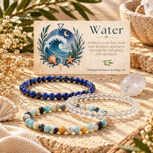 Intentions Bracelet Set - Water 4mm
