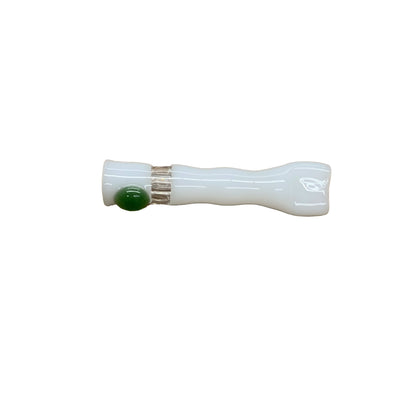 Blazing Blue Glass Honeycomb White Chillum