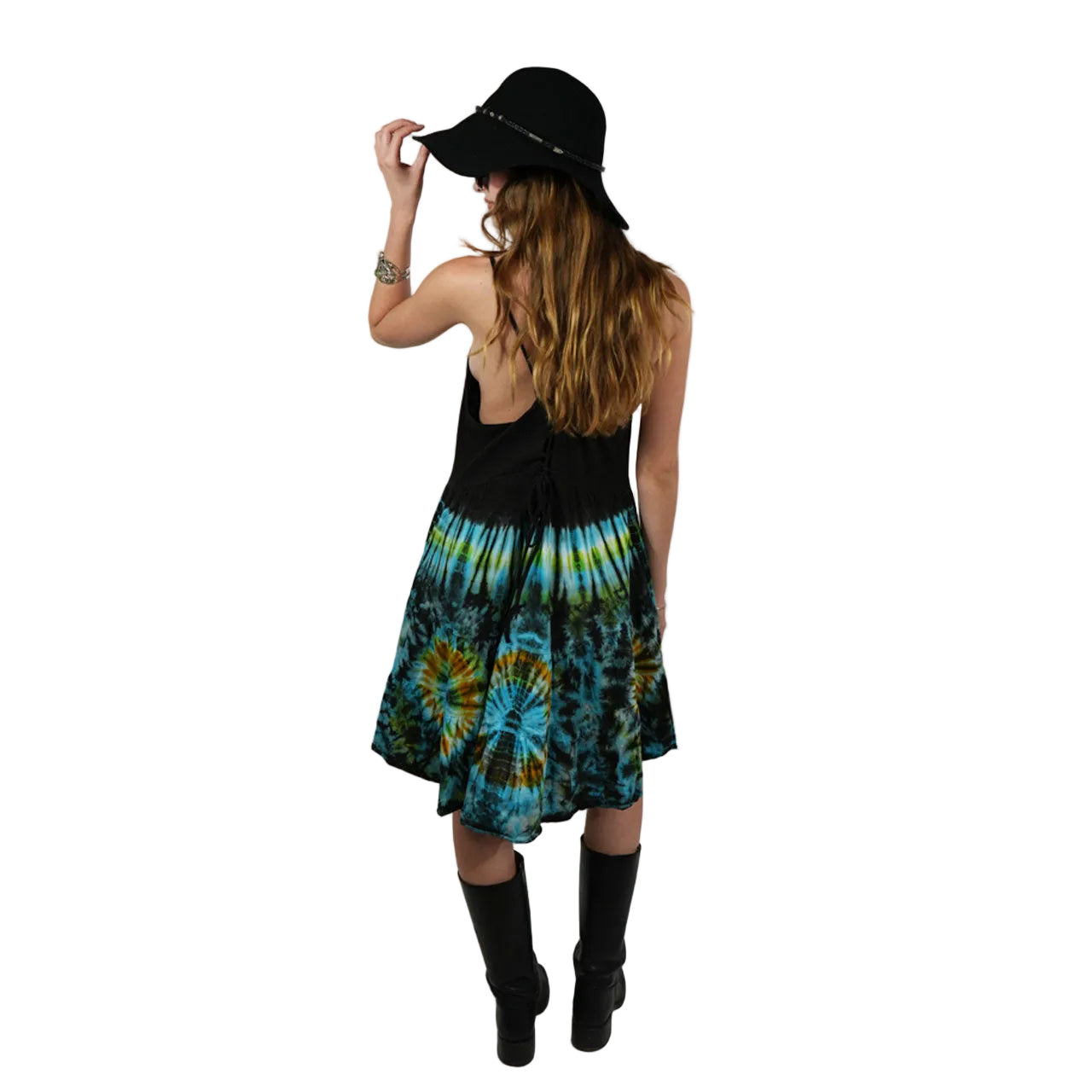 Emerald Aura Tie Dye Sundress