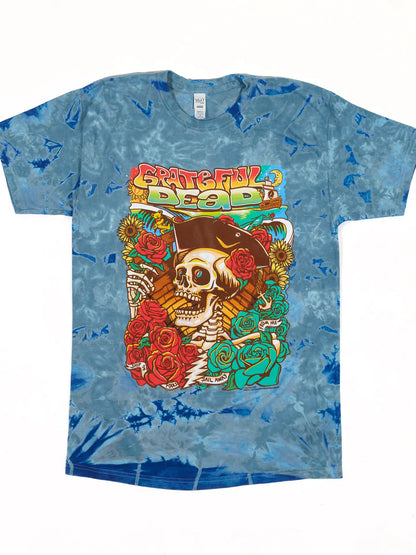 Grateful Dead Ship of Fools by Robert Hunter Tie Dye T-Shirt