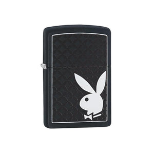 Zippo Lighter Playboy Bunny Logo Black Matte