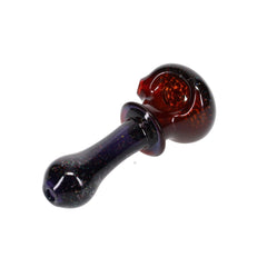 2kind Glass Dark Red Black Crushed Opal Spoon