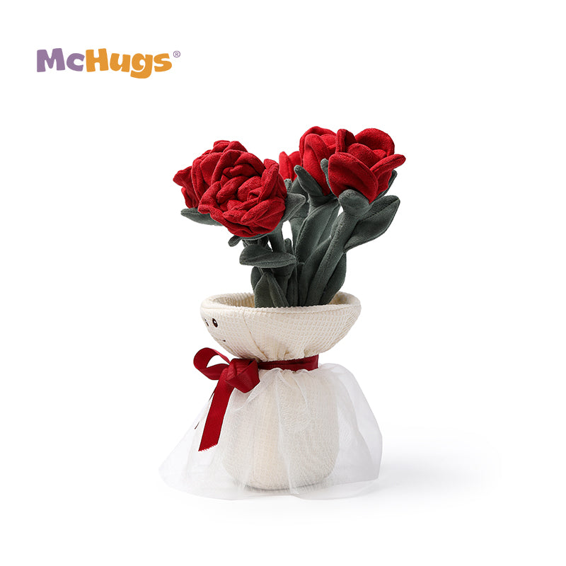 McHugs Romantic Rose Bouquet Stuffed Plushie