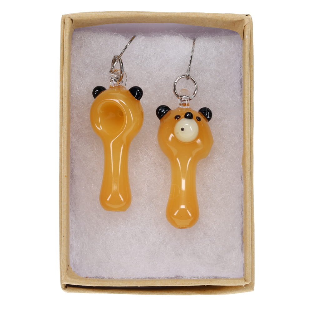 Sugar Mattys Glass Bear Spoon Earrings