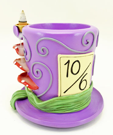 Mad Hatter with Tray Backflow Incense Burner