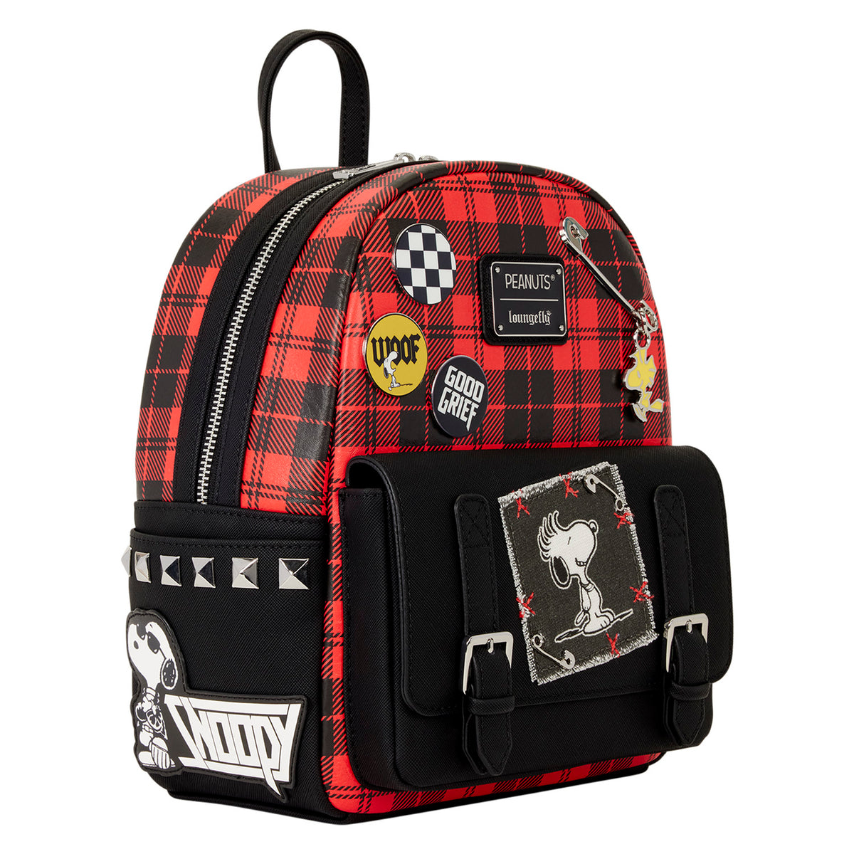 Loungefly Peanuts Snoopy and Woodstock Grunge Mini Backpack