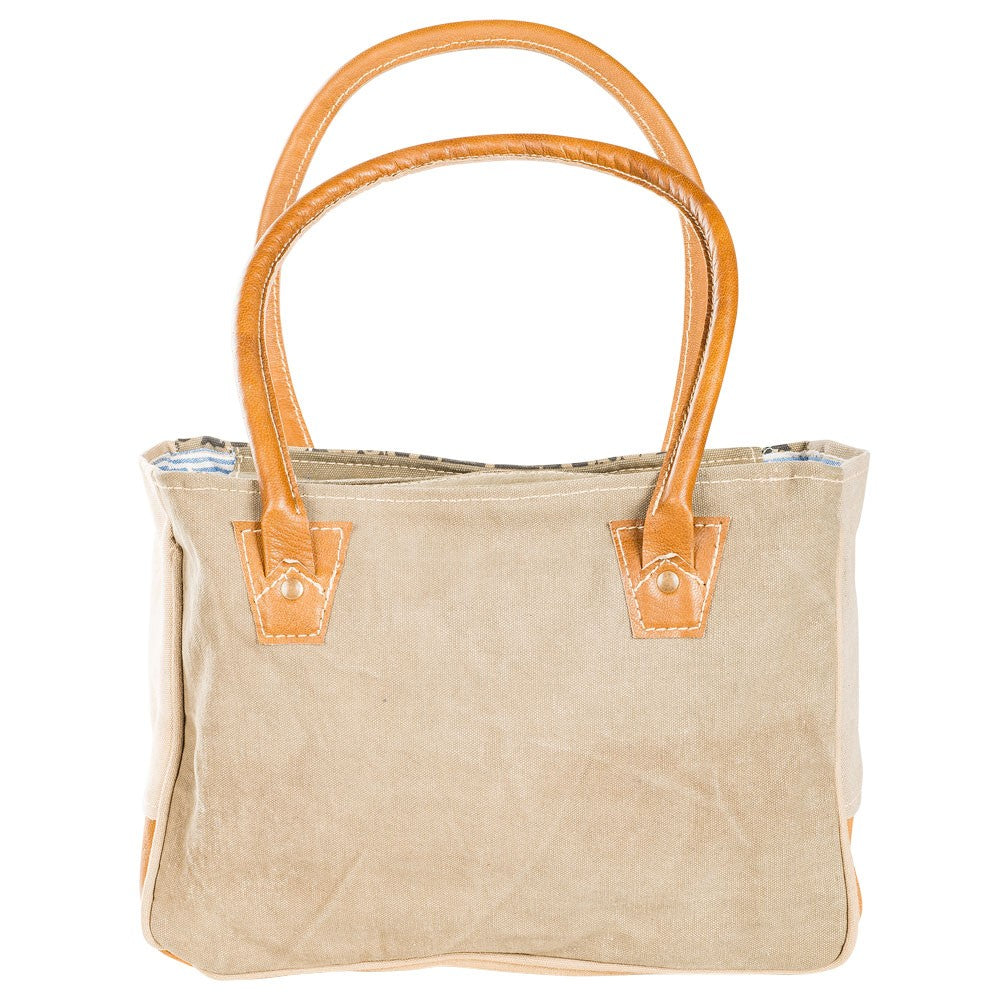 Clea Ray Mandala Print Canvas Shoulder Tote Bag
