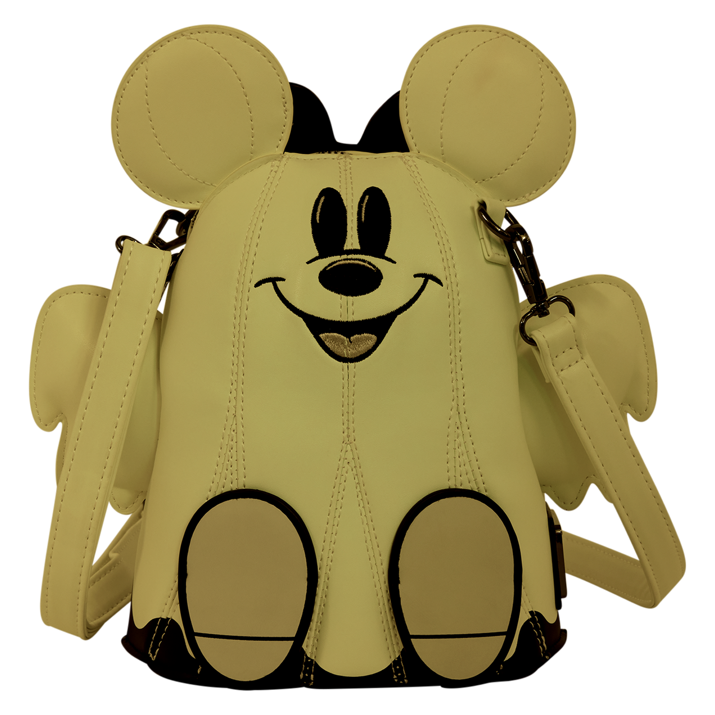 Loungefly Mickey & Minnie Mouse Ghost Glow Figural Crossbody Bag