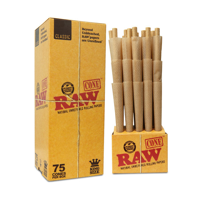 Raw Classic King Sized Cones - 75 pack