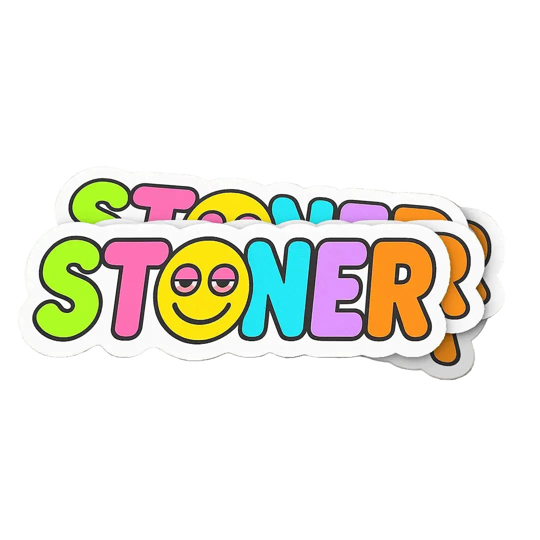 Stoner Smiley Sticker - 2"