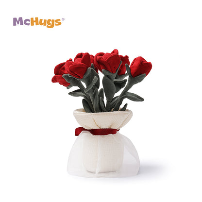 McHugs Romantic Rose Bouquet Stuffed Plushie