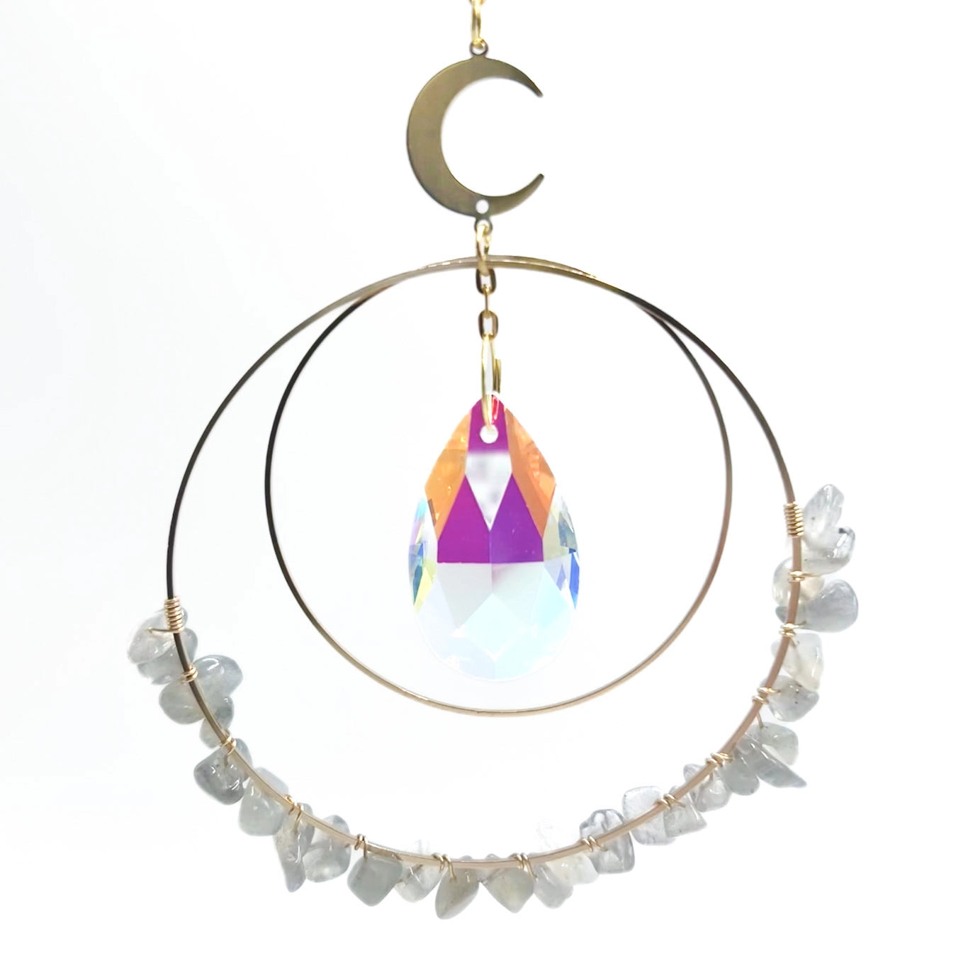 Crystal Chip Suncatcher - Opalite