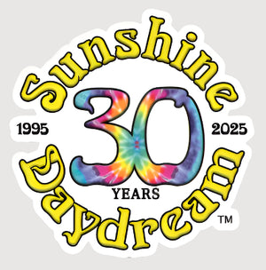Sunshine Daydream 30th Anniversary Logo Die Cut Sticker - 3 inch