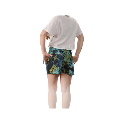 Tie Dyed Denim Shorts