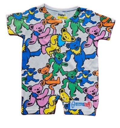 Grateful Dead Swirling Bears Romper