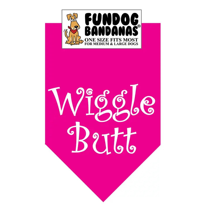 FunDog Bandanas Wiggle Butt Dog Bandana - Assorted Colors