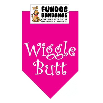 FunDog Bandanas Wiggle Butt Dog Bandana - Assorted Colors