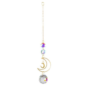 Moon Crescent Crystal Suncatcher