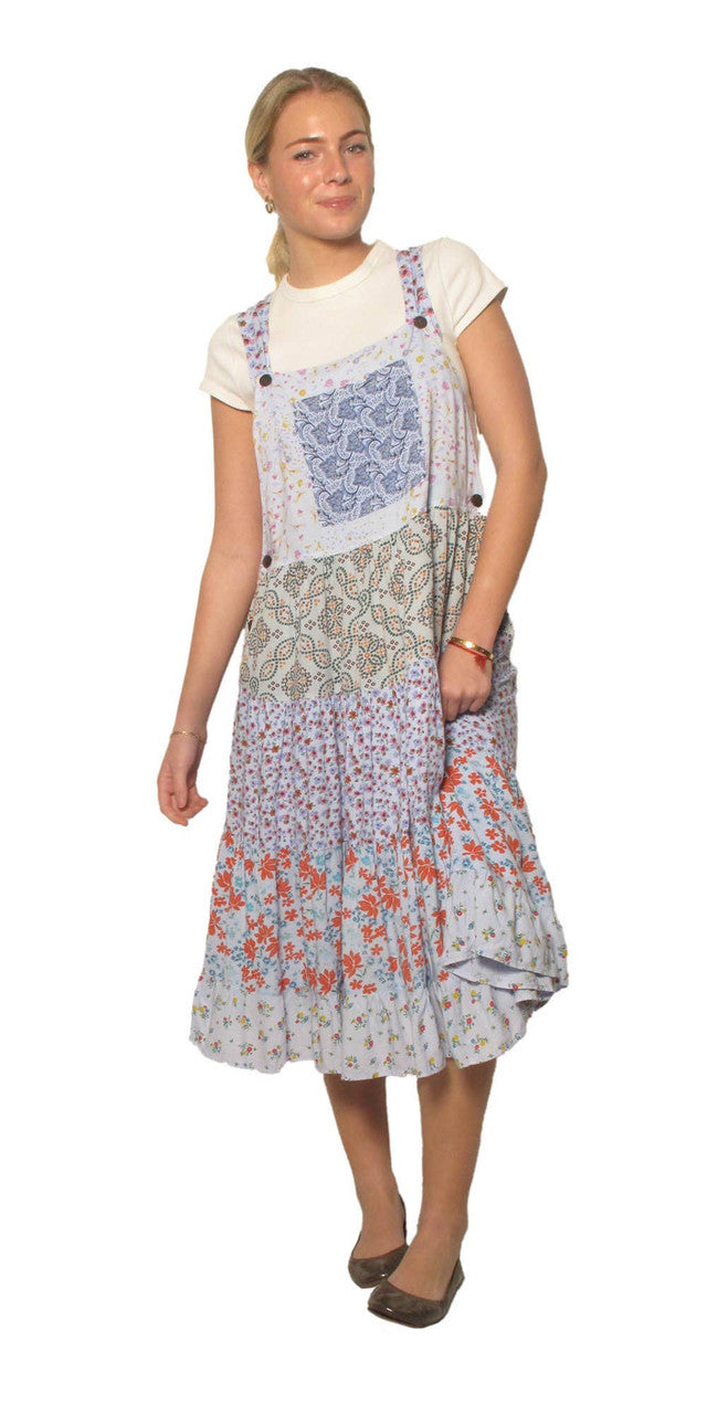 Blue Sky Designs Wildflower Patchwork Jumper Dress