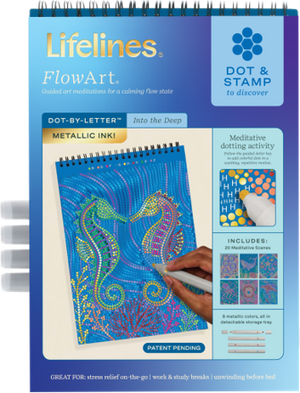 Lifelines™ FlowArt: Dot-By-Letter Into the Deep Coloring Pad