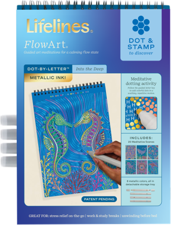 Lifelines™ FlowArt: Dot-By-Letter Into the Deep Coloring Pad