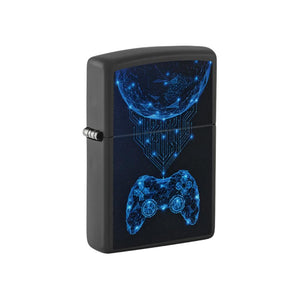 Zippo Lighter Gaming Design Black Matte