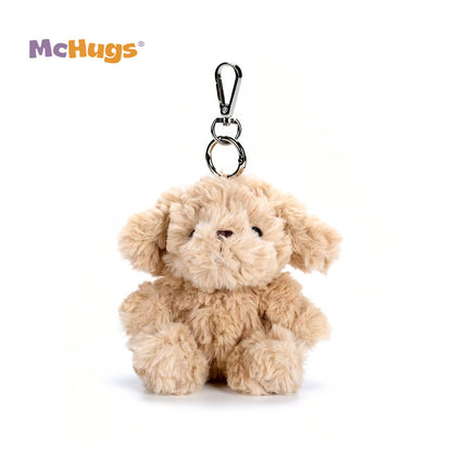 McHugs Joyce Milk Tea Puppy Stuffed Animal Bag Charm