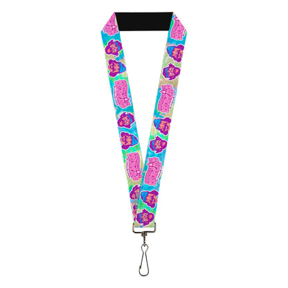 Cheech & Chong Homies in Dreamland Tie Dye Print Lanyard