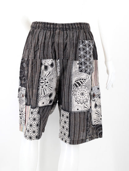 Sacred geometry Patchwork Cargo Shorts
