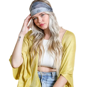 Charcoal Smoke Tie Dye Headwrap
