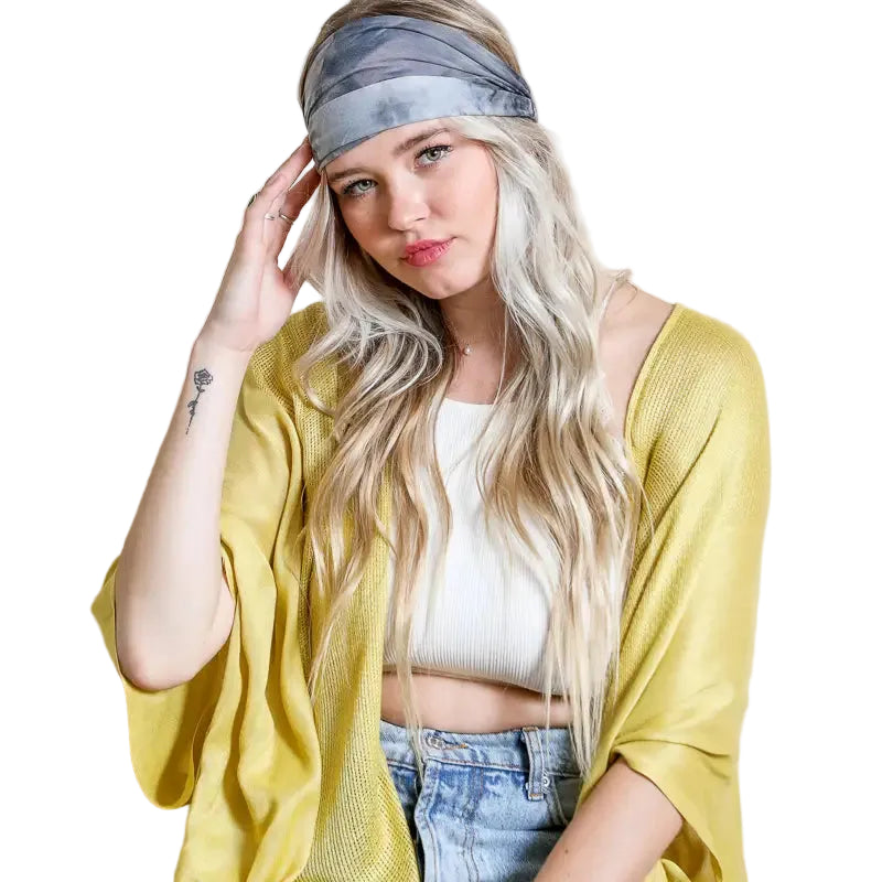 Charcoal Smoke Tie Dye Headwrap