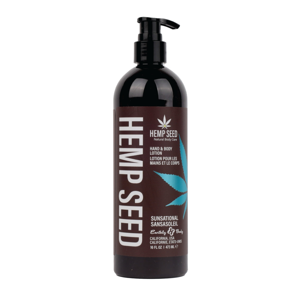 Earthly Body Hemp Seed Hand & Body Lotion - Sunsational 16oz