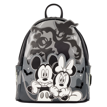 Loungefly Mickey & Minnie Ghost Light-Up Glow Mini Backpack