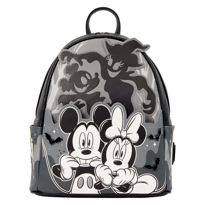 Loungefly Mickey & Minnie Ghost Light-Up Glow Mini Backpack