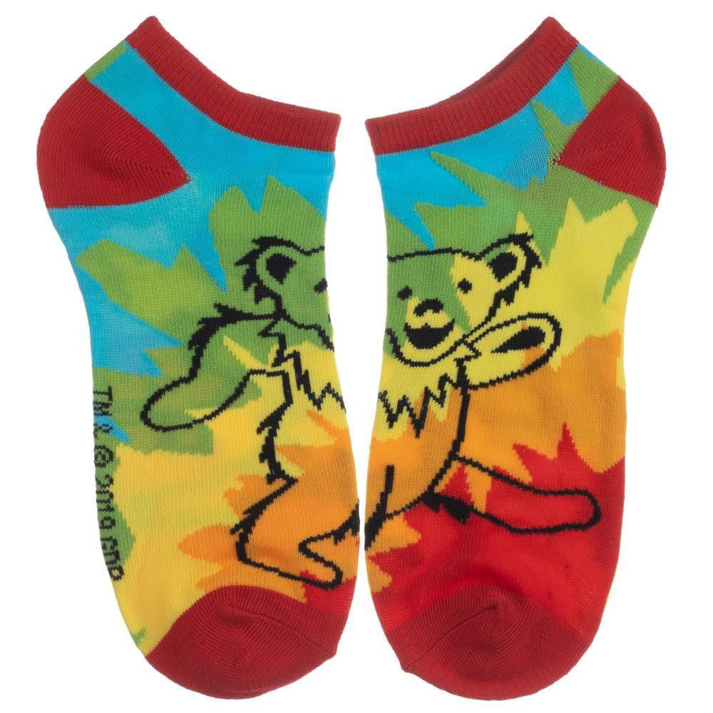 Grateful Dead Tie Dye 5 Pair Ankle Socks