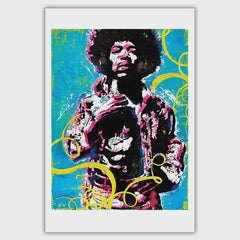 Jimi Hendrix Get Experienced Art Print 12 X 18"
