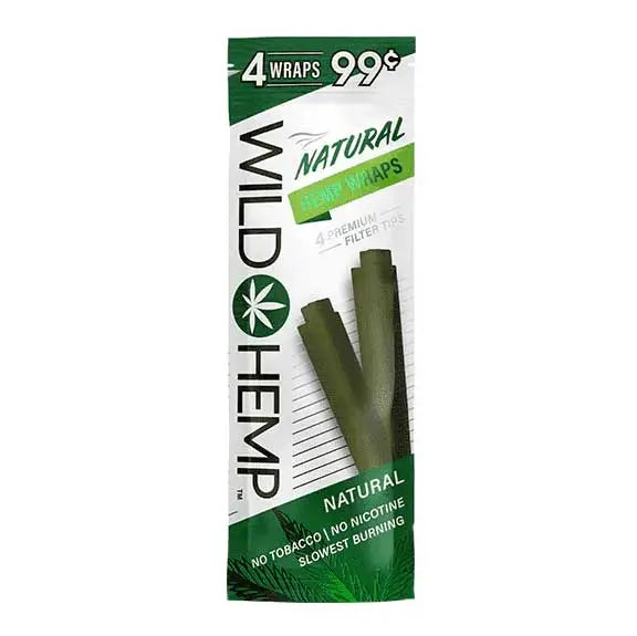 Wild Hemp Natural Wraps 4 pack