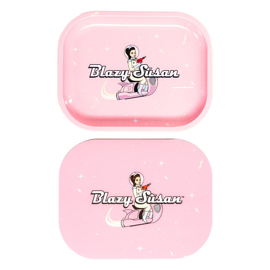 Blazy Susan Small Rolling Tray with Lid - Space Susan