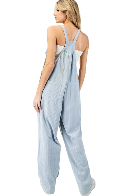 Dusty Blue Corduroy Overalls
