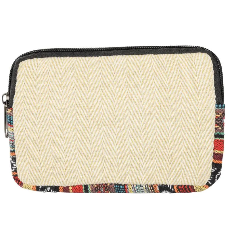 Zipper Hemp 6x5 Coin Purse