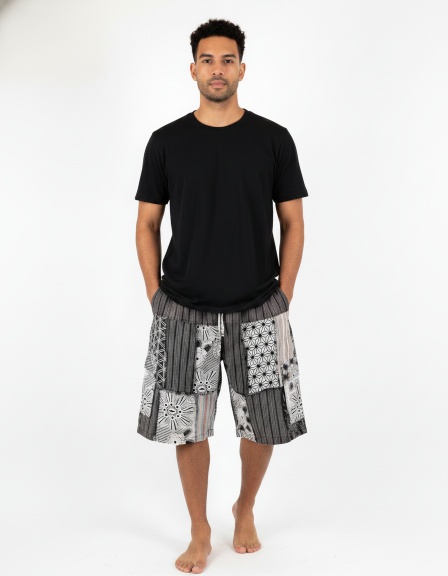 Sacred geometry Patchwork Cargo Shorts