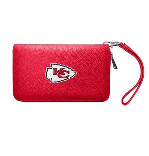 NFL Kansas City Chiefs Pebble Organizer Zip Wallet SALE