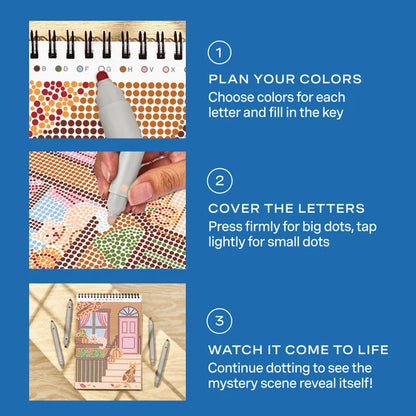 Lifelines™ FlowArt: Dot-By-Letter Strolling Through Fall Coloring Pad