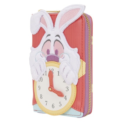 Loungefly Disney Alice in Wonderland White Rabbit Zip Around Wallet