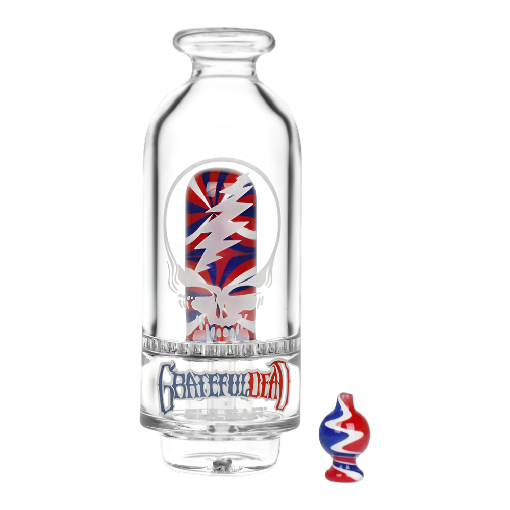 Pulsar x Grateful Dead Sandblast Stealie Puffco Peak Top Set